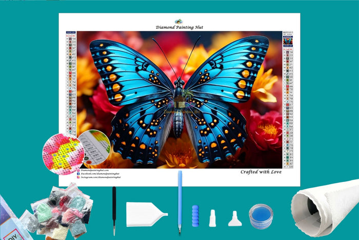 Blue Butterfly Diamond Painting