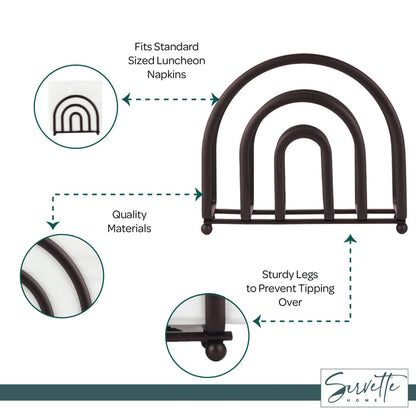 Bronze Semicircle Napkin Holder