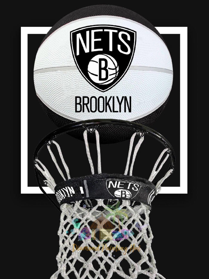 Brooklyn Nets NBA Basketball Diamond Painting-Diamond Painting Hut