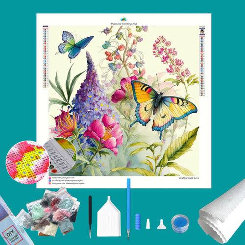 Butterflies Haven Diamond Painting-Diamond Painting Hut