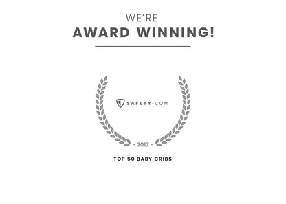 Award badge for Top 50 Baby Cribs White 100