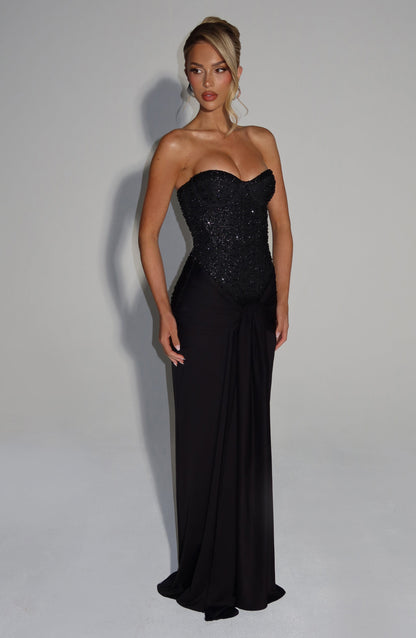 Carina Maxi Dress - Black