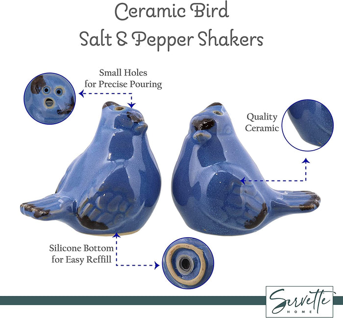 Ceramic  Bird Salt and Pepper Shakers