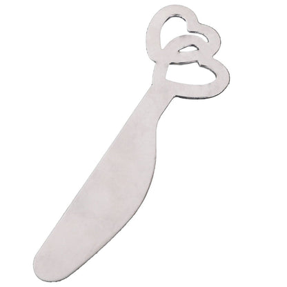 Cheese Knife and Butter Spreader – Heart Design – Set of 2