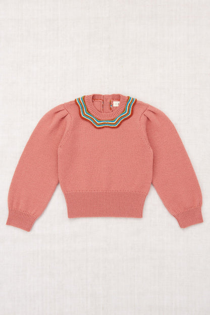 Chevron Elizabeth Pullover in Rosewood