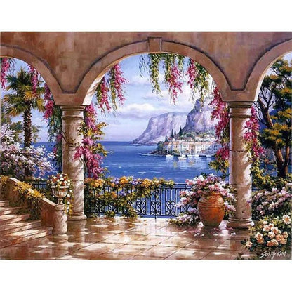 Colorful Landscape Painting Paint By Numbers Kit