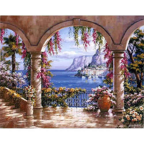 Colorful Landscape Painting Paint By Numbers Kit