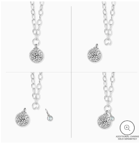 Contempo Medallion Charm Necklace