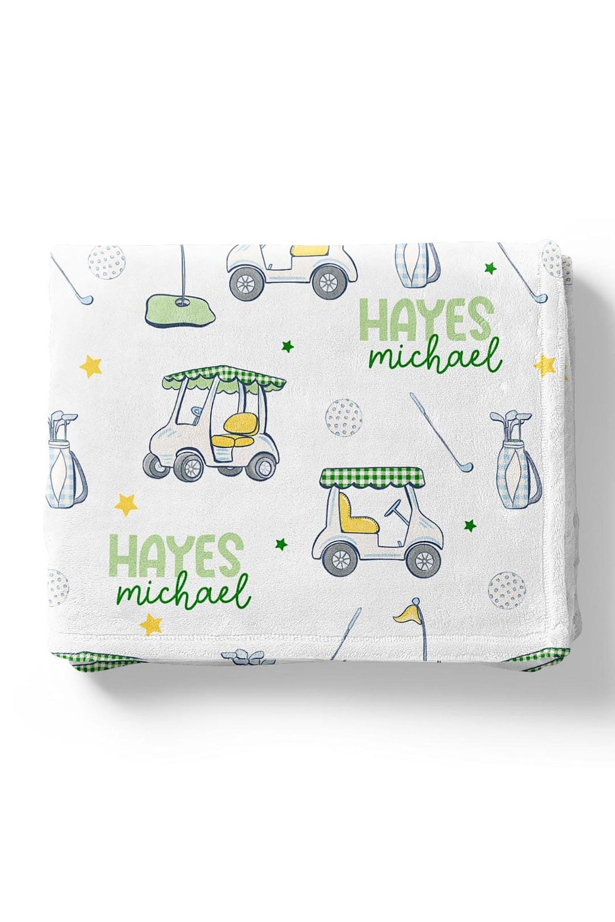 Country Club Cuties Personalized Kids Blanket | Blue