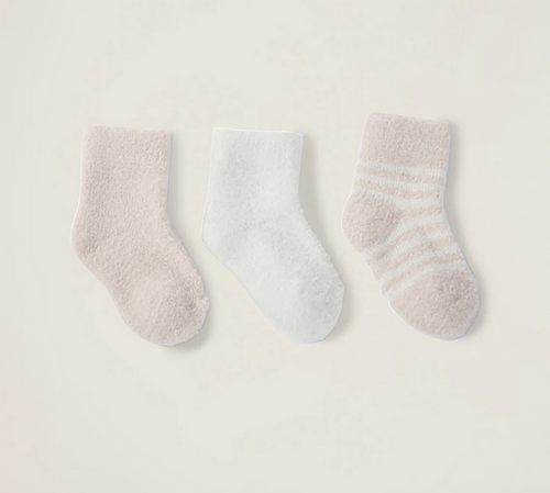 Cozy Chic Lite Infant Socks 3-pack Pink Pearl