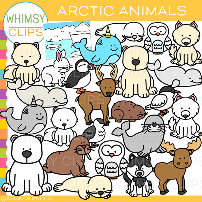 Arctic Animal Clip Art