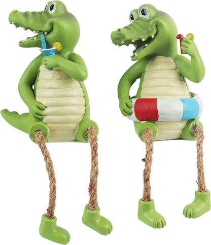 Dangle Gator Shelf Sitter - Set of 2