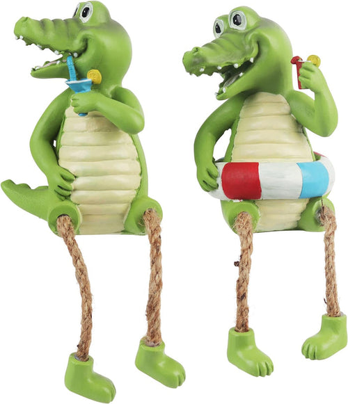 Dangle Gator Shelf Sitter - Set of 2