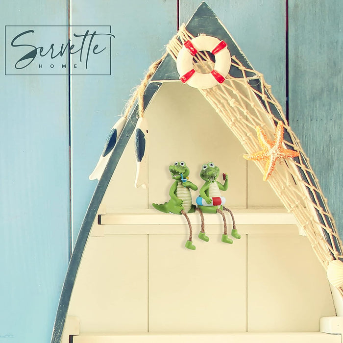 Dangle Gator Shelf Sitter - Set of 2