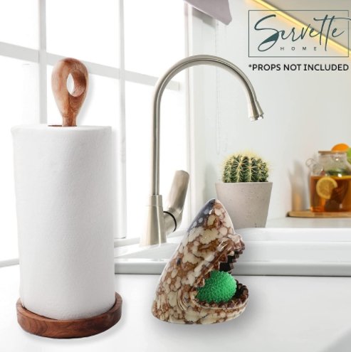 Decorative Ceramic Shark Sponge Holder