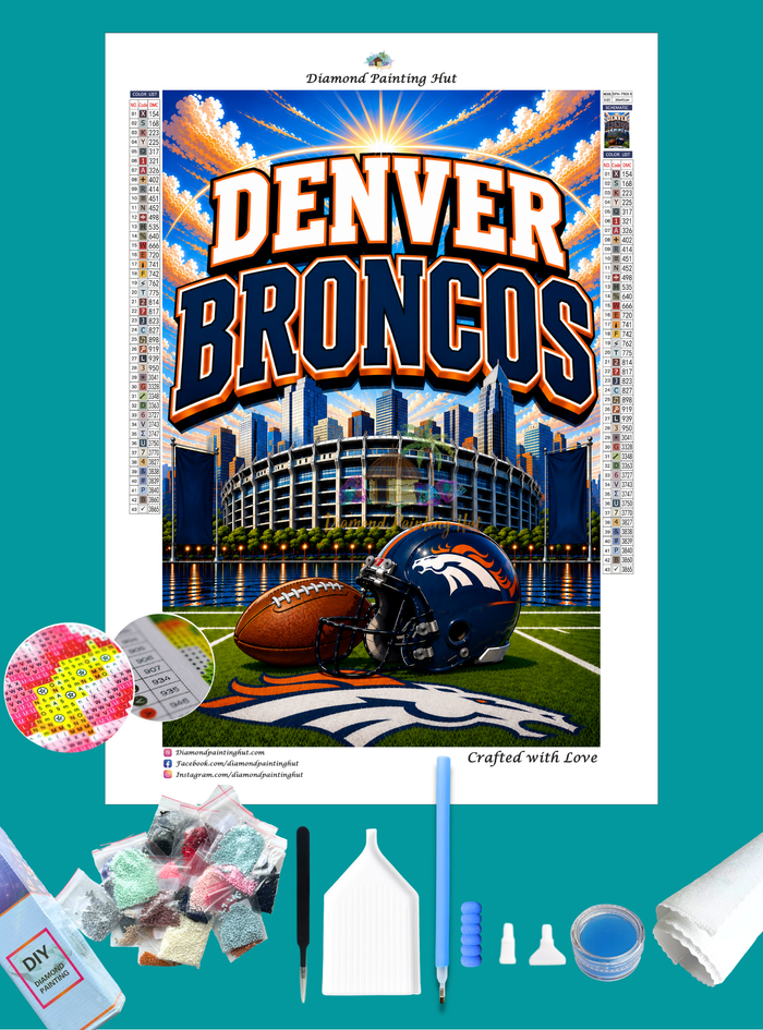 Denver NFL Skyline Diamond Painting
