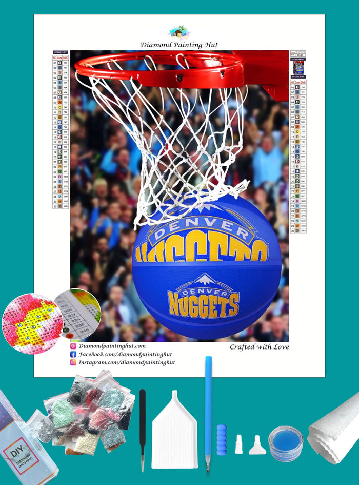 Denver Nuggets NBA Basketball Diamond Painting-Diamond Painting Hut