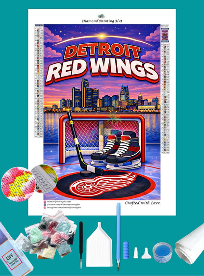 Detroit NHL Skyline Diamond Painting