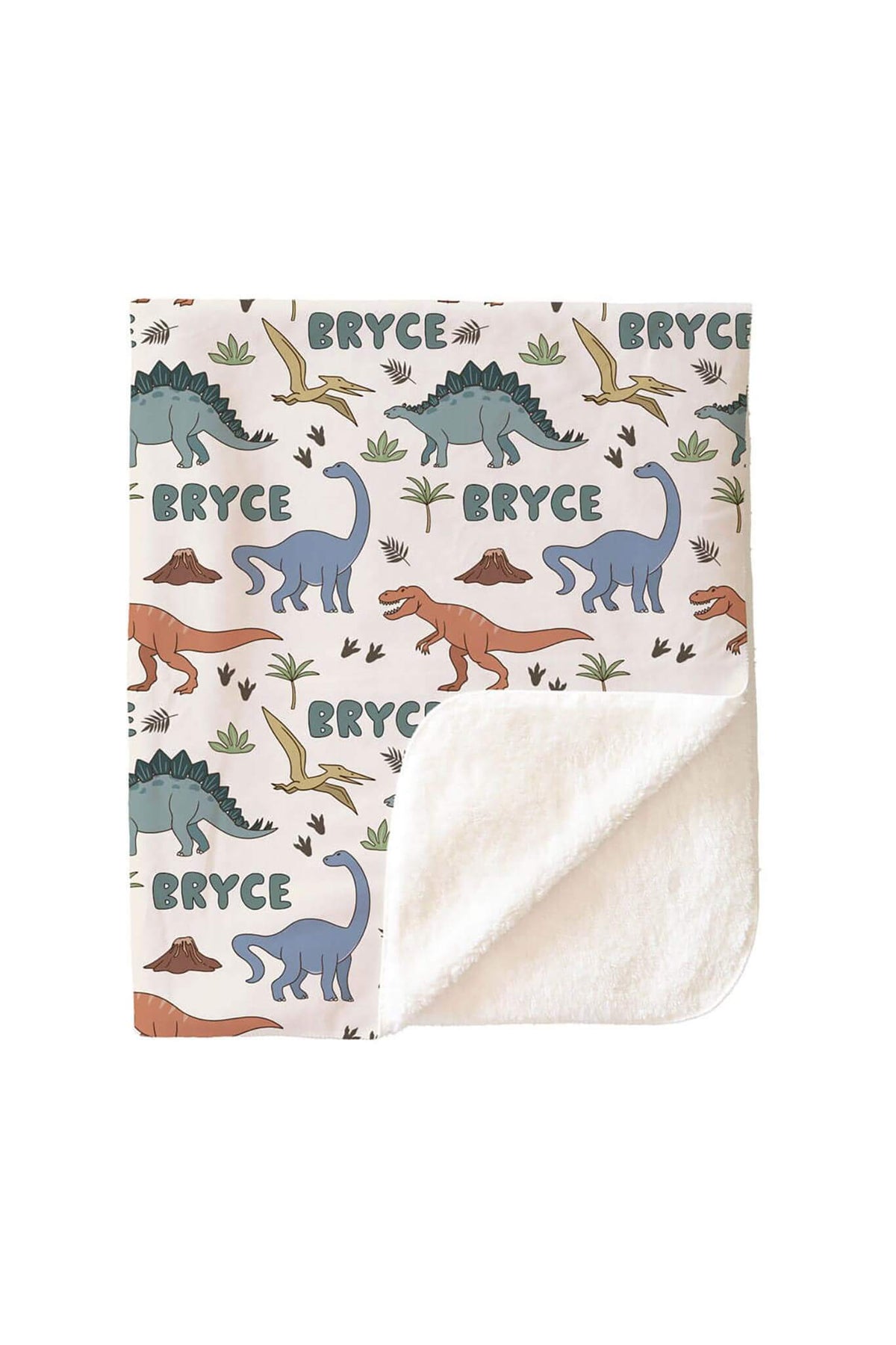 Dino Dude Personalized Kids Blanket