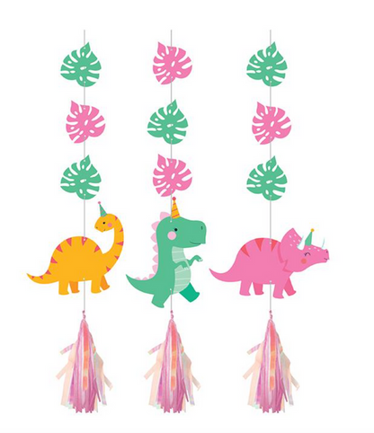 Dino Party Hanging Cutout Tassels