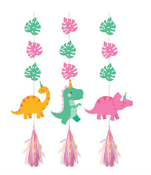 Dino Party Hanging Cutout Tassels