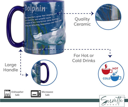 Dolphin 3D Large Mug