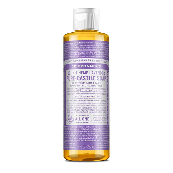 Dr. Bronner's Lavender 8oz Castile Soap - Bloody Wolf Tattoo Supply