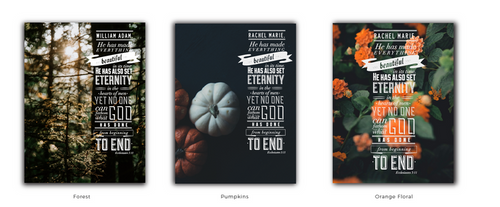 Ecclesiastes 3:11 Custom Confirmation Plaque