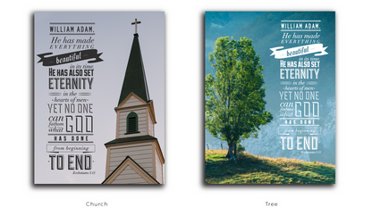 Ecclesiastes 3:11 Custom Confirmation Plaque