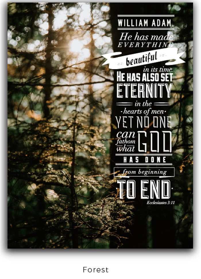 Ecclesiastes 3:11 Custom Confirmation Plaque