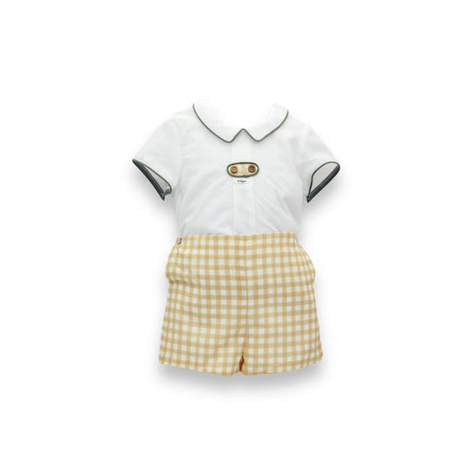 Emilio Yellow Gingham 2-piece Set