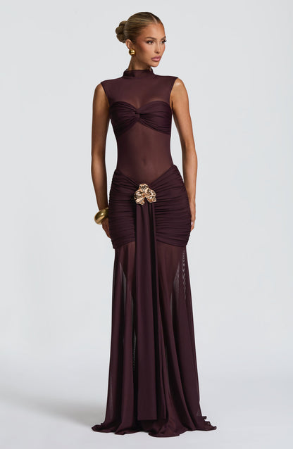Fae Maxi Skirt - Plum