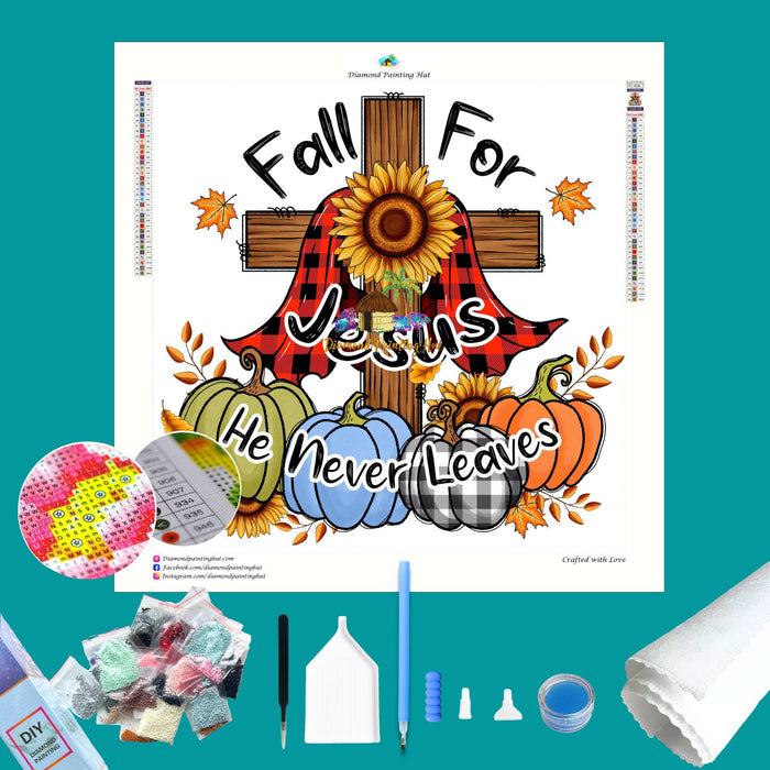 Fall for Jesus Diamond Painting