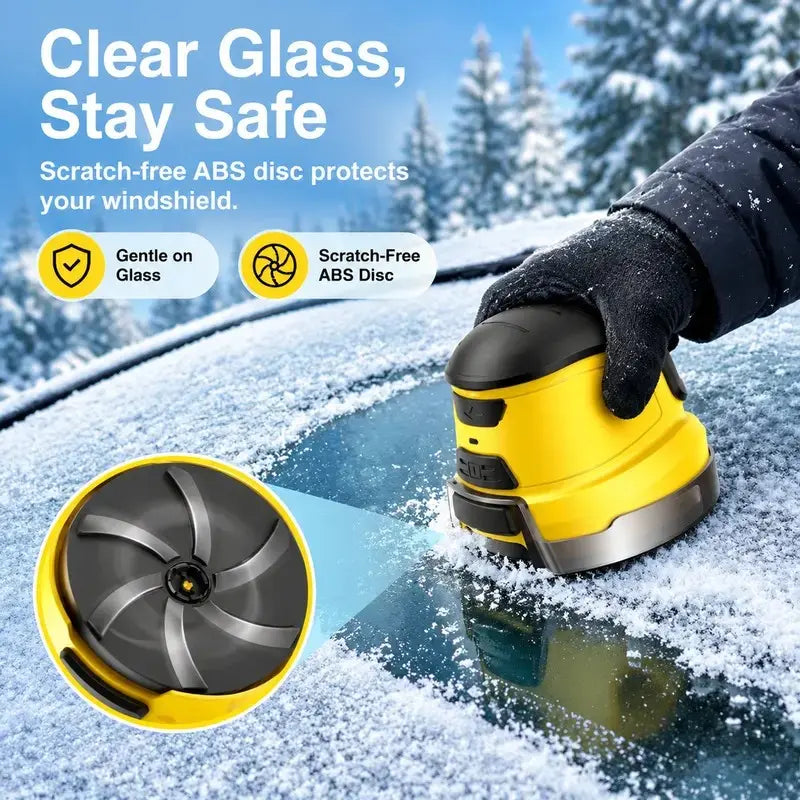 Electric Ice Scraper for Car Windshield, USB Rechargeable Cordless Electric Snow Scraper, Handheld Motorized Frost Remover, Portable Snow Removal Tool for Cars, Trucks and SUVs, Winter Car Accessories