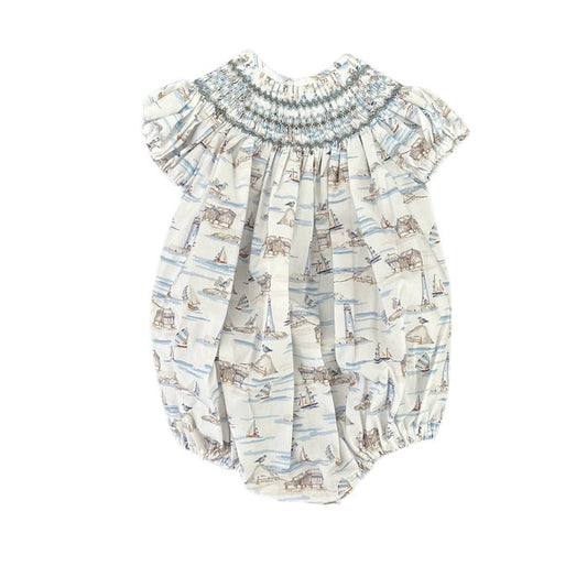 Ferdinand Sailor Handsmocked Romper