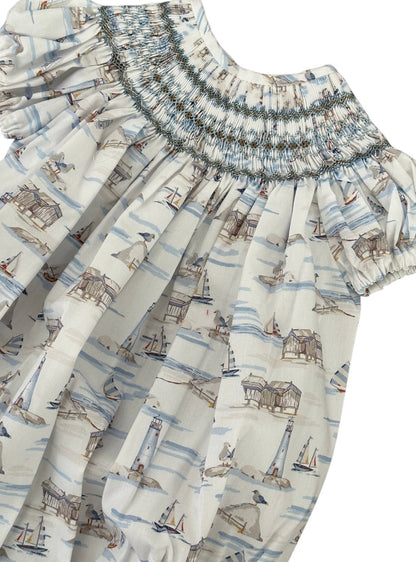 Ferdinand Sailor Handsmocked Romper
