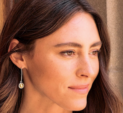 Ferrara Segreta Ball French Wire Earrings