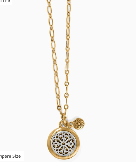 Ferrara Two Tone Luce Small Pendant Necklace