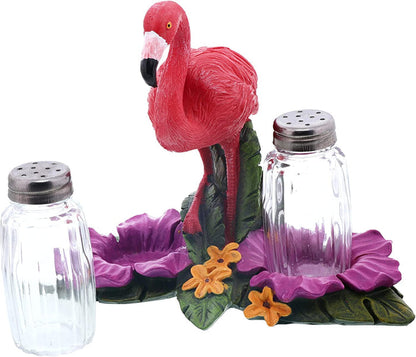 Flamingo with Flowers Salt & Pepper Shaker