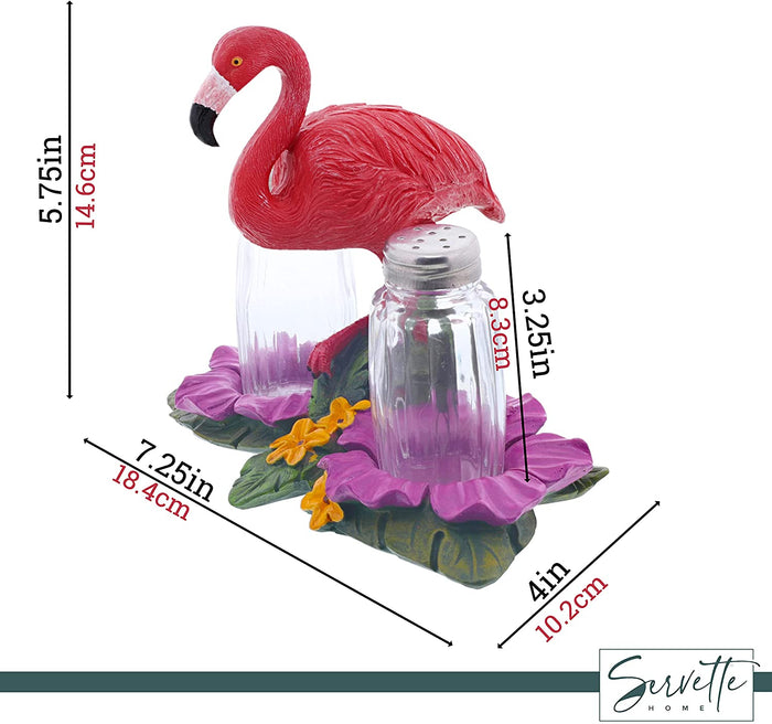 Flamingo with Flowers Salt & Pepper Shaker