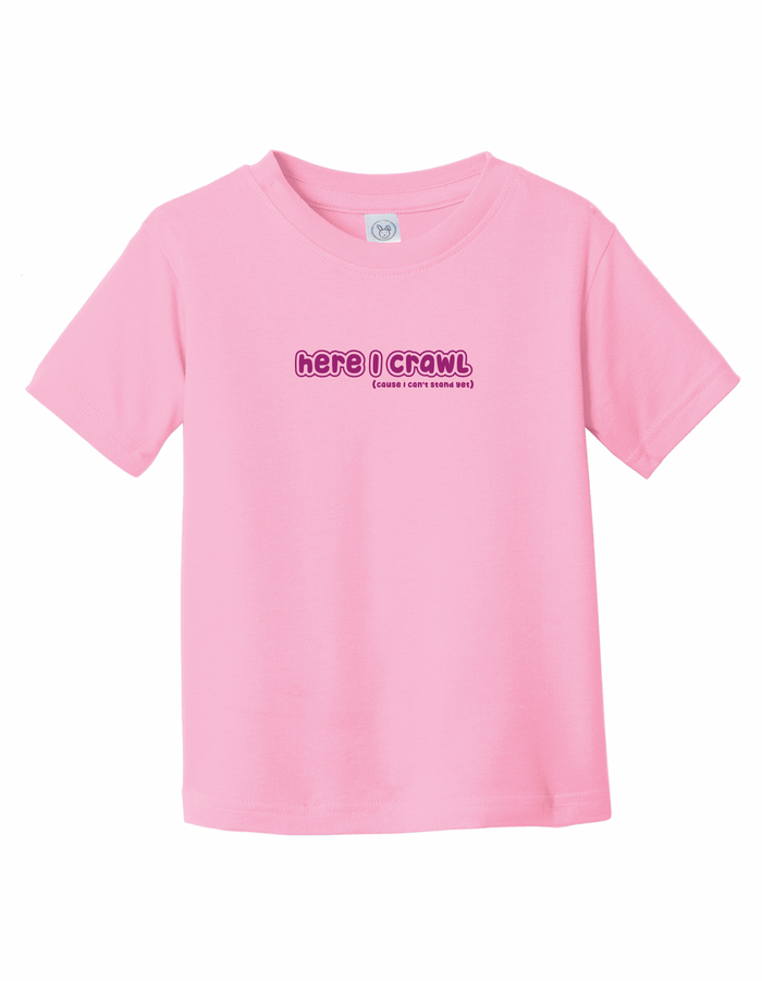 Here I Crawl Toddler T-shirt & Onesie
