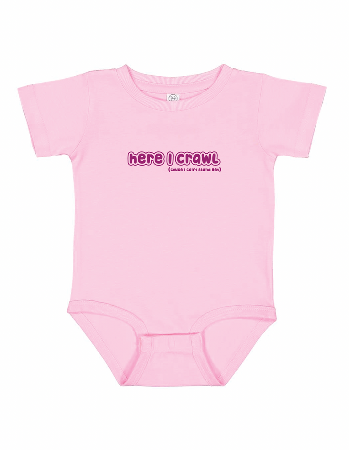 Here I Crawl Toddler T-shirt & Onesie