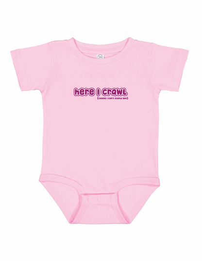 Here I Crawl Toddler T-shirt & Onesie