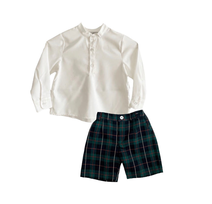 Holly Tartan Boy 2-Piece Blouse Set