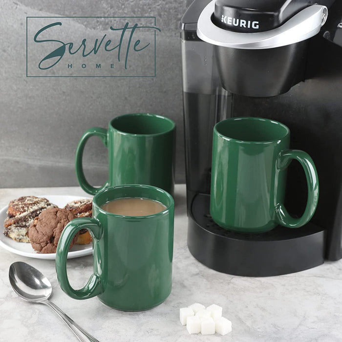 Hunter Green Ceramic Coffee Mug
