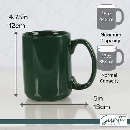 Hunter Green Ceramic Coffee Mug