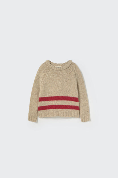 Idaho Baby Sweater in Stone