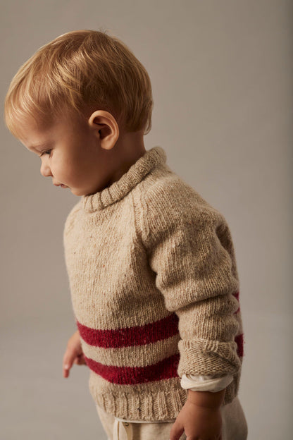 Idaho Baby Sweater in Stone