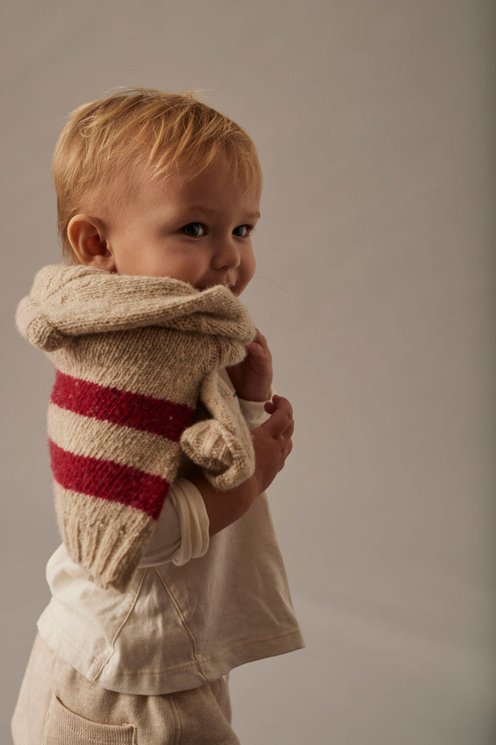 Idaho Baby Sweater in Stone