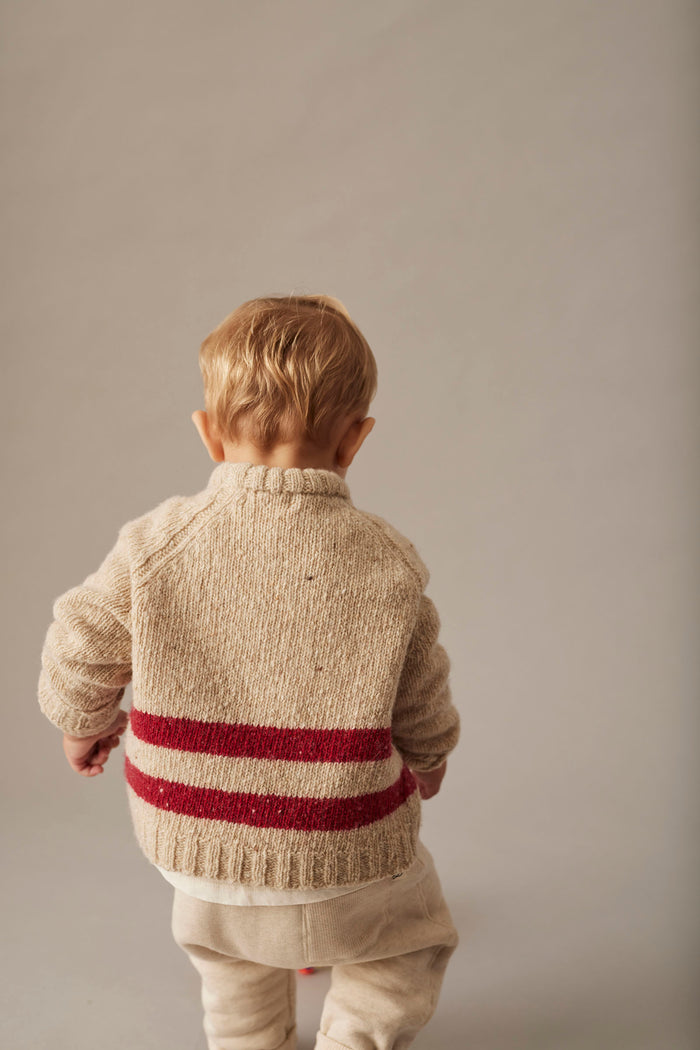 Idaho Baby Sweater in Stone